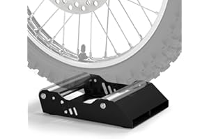 BAOUFF Motorcycle Wheel Cleaning Stand,Universal Roller Tie Paddock for Dirt Bike Street Bike Ebike for Tire Cleaning & Chain