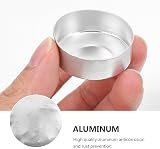WINOMO Aluminium Tea Light Case 100 Sets DIY Wax Candle Molds view 8