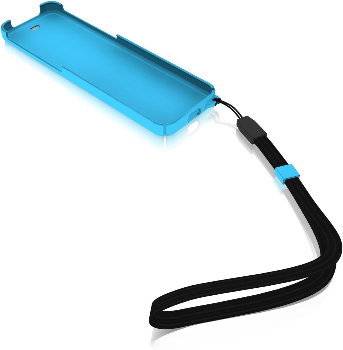 Blue neofit case - a protective case with hand strap for the new Apple TV remote control.