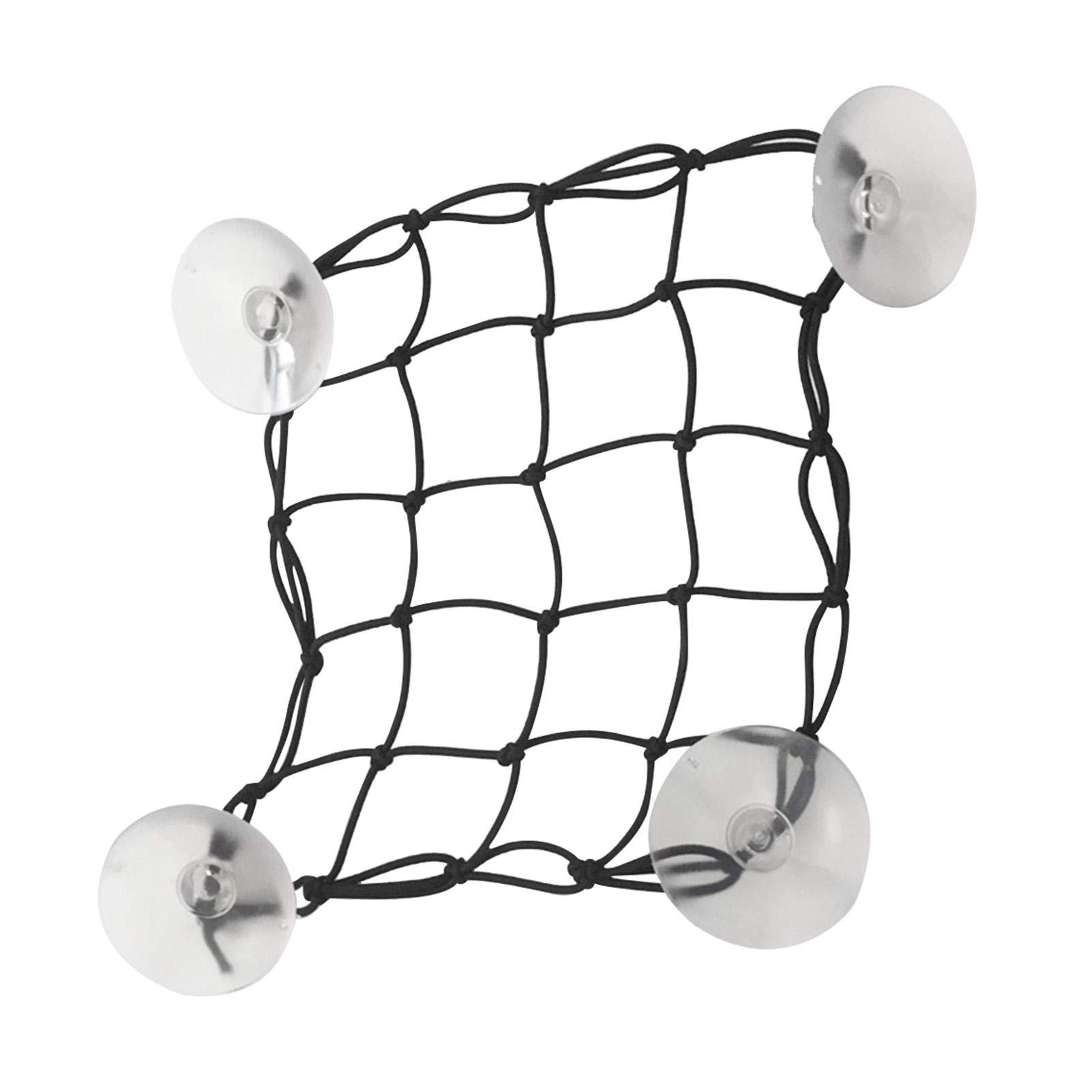 12" x 12" SUP Cargo Net Stand Up Paddle Board Cargo Net,Surfboard Suction Cup Net with 4 Suction Cup,Paddleboard Deck Bag for Kayak Boat Canoe Storage LIF e Vest Personal Valuables
