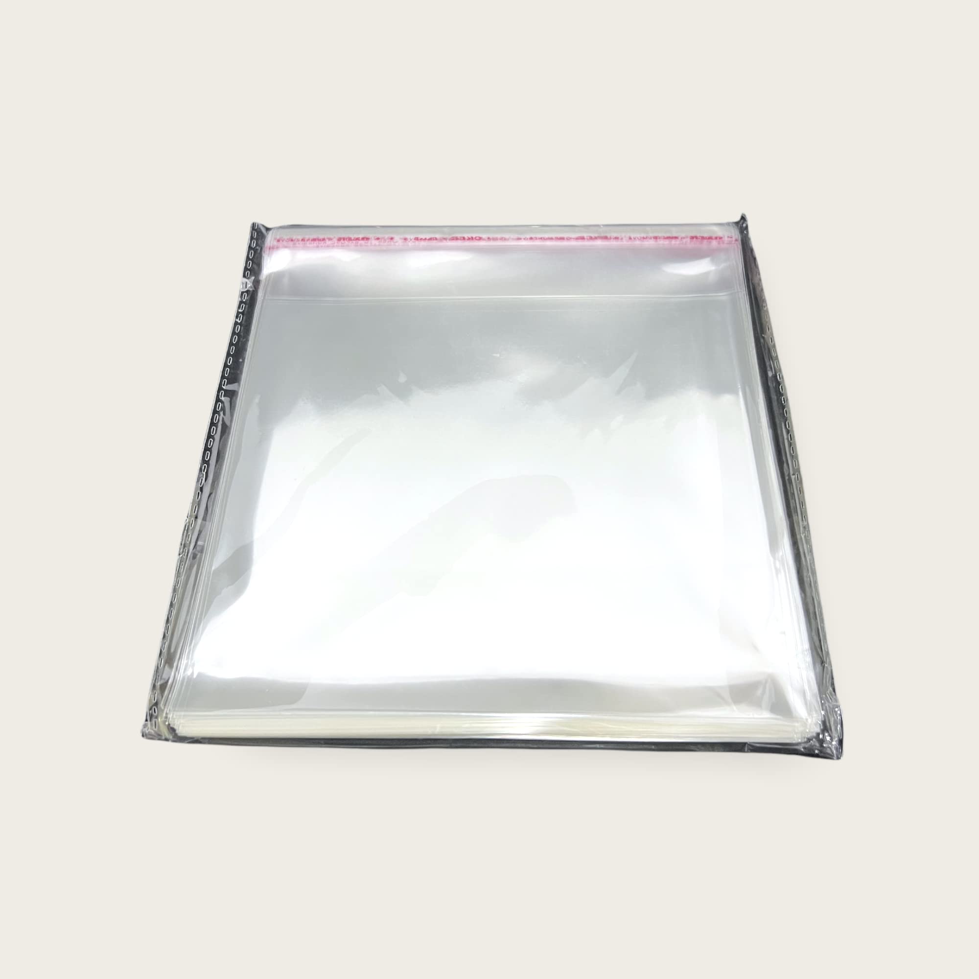 100 x CD Jewel Case Wrapping Sleeves – Clear OPP Protective Bags for Standard CD Cases – Resealable Sleeves to Prevent Scratches and Provide Like-New Look – CD Case Covers for Disc Storage & Display