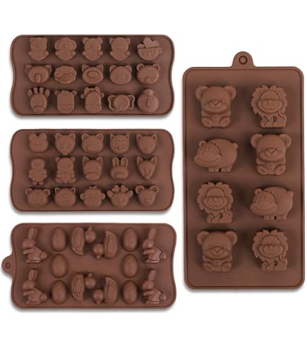 Cow Lollipop Chocolate Candy Soap Mold - PETG Plastic, 2.5x2.5", Includes Molding Instructions