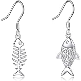 YAFEINI Alligator/Fish Earrings 925 Sterling Silver Crocodile Alligator/Fish Jewelry for Women Mom Birthday Gifts