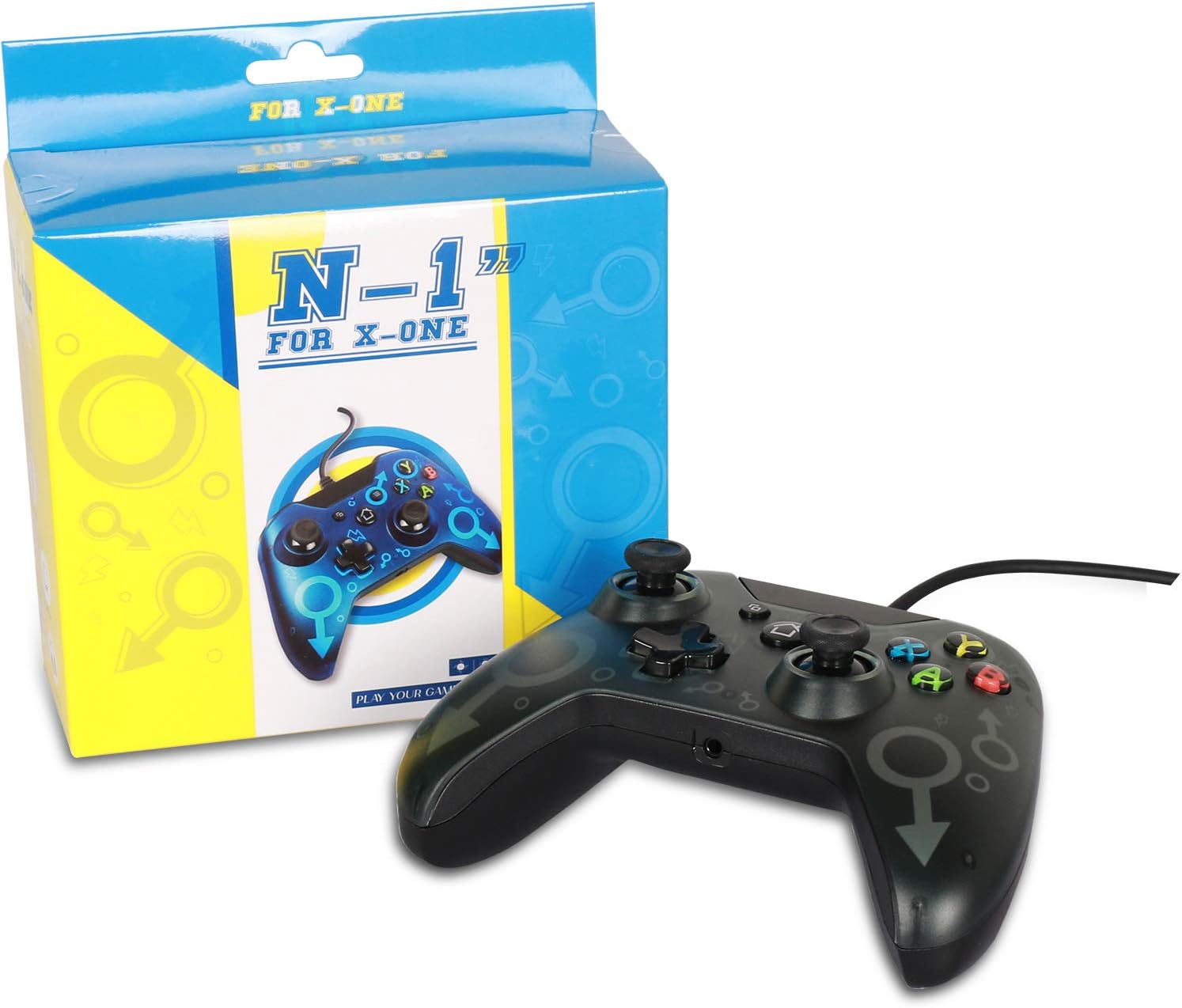 Amazon Xbox Oneコントローラー 有線 Usb接続コントローラー 有線ゲームパッド 振動機能搭載 Xbox One Xbox One S Xbox One X Pc対応 使用簡単 ブラック コントローラー ハンドル ジョイスティック