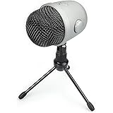 Amazon Basics Desktop Mini Condenser Mic Microphone - Silver