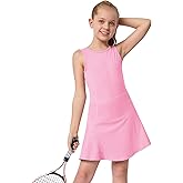 M MOTEEPI Girls Tennis Dress Sleeveless Golf Tennis School Outfits Athletic Clothes with Pockets