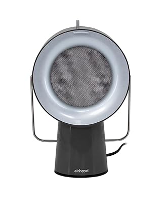 AirHood Wired Range Hood | Portable Kitchen Exhaust Fan with 2 Activated Charcoal Air Filter & Stainless-steel Oil Filter | Easy to Clean - Ideal for Indoor Cooktop Use (Space Black)