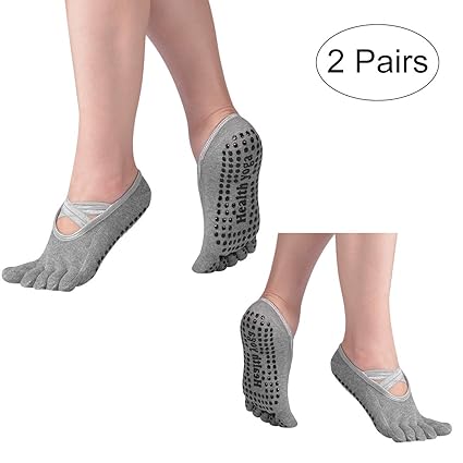 Hivexagon Calcetines de Yoga Antideslizantes de Cinco Dedos ...