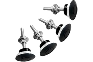 BaiyoouAuto 4 PCS Universal Aluminum Quick Release Bumper, Hood Pins Car Hood Bumper License Plate Cover Push Button Bonnet (4 PCS)