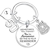 Nfyxcaz Birthday Keychain Gifts for Women Men Inspirational Birthday Keyring for Friends BBF Happy Birthday Keychain Gifts