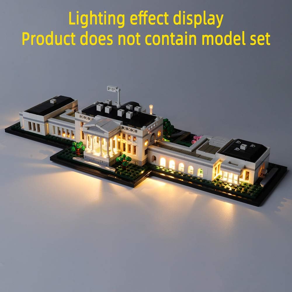 GEAMENT LED Light Kit Compatible with LEGO The White House - for Architecture Collection 21054 Model (Building Set Not Included) - Image 4