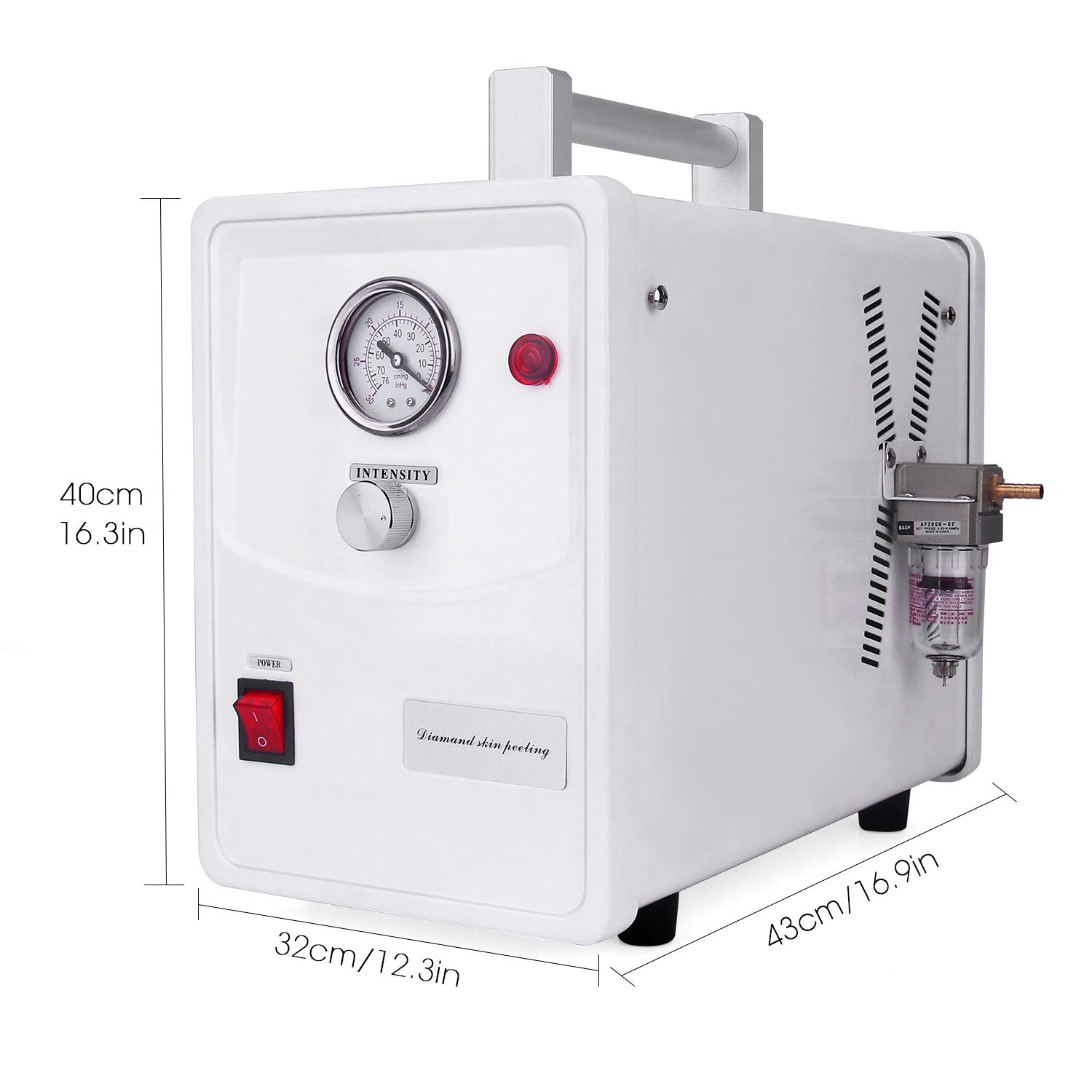 Diamond Microdermabrasion Dermabrasion Machine, Yofuly 0-68cmHg Suction Power Professional Dermabrasion Equipment Facial Peeling Spa Diamond Dermabrasion Machine: Beauty