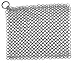 316 Stainless Steel Cast Iron Chainmail Scrubber Cleaner, Skillet Grill Scraper with Hanging Ring Anti-Rust Made for Pans, Pre-Seasoned, Waffle Iron, Dutch Oven, 8 inch x 6 inch