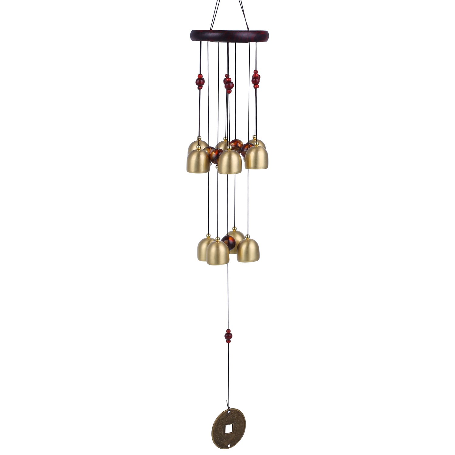 Review for Soledi Wind Chimes Creative Retro Copper 10 Bells Lindsay