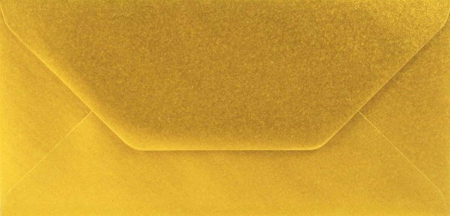 DL Gold Envelopes 110mm x 220mm Pack of 10 by Cranberry Amazon.co.uk