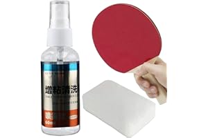 Table Tennis Rubber Cleaner | Professional Racket Care Set | 60ml Spray & Sponge, Table Tennis Racket Cleaner Kit, Maintain R