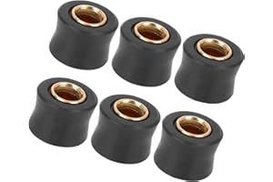 Hihaha 6pcs Motorcycle 10mm Inner Diameter Rear Shock Absorber Cushion Rubber Ring Shock Absorber Bushing Durable Material
