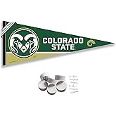 College Flags & Banners Co. Colorado State Rams Pennant Flag and Wall Tack Mount Pads
