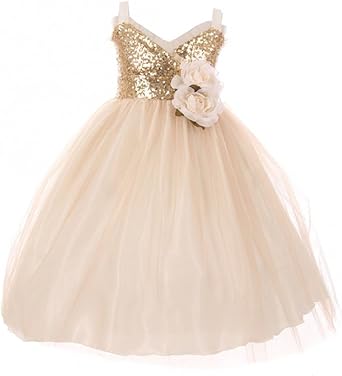 layered flower girl dress