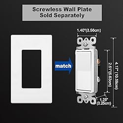 CML Single Pole Decorator Light Switch, 20 Pack