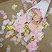 Mybbshower Pink Gold Tissue Paper Heart Confetti for Wedding Reception Baby Bridal Shower Table Scatter 1 Inch 8000 Plus
