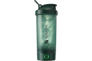VOLTRX Protein Shaker Bottle, Titanus USB C Rechargeable Electric Protein Shake Mixer, Shaker Cups for Protein Shakes and Mea