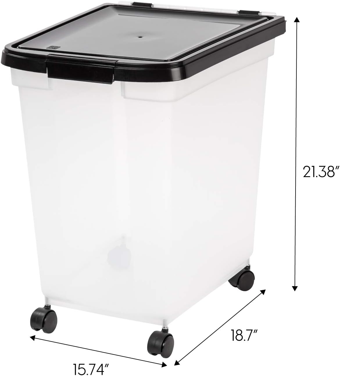 IRIS USA Nesting Airtight Pet Food Container, 50-Pounds MP-400 : Pet Food Storage Products : Pet Supplies