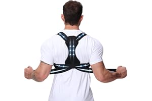 Luckela Posture Corrector for Men and Women, Adjustable Back Brace for Back, Neck and Shoulder Pain Relief, Back Support for Scoliosis, Hunchback, Hump, Thoracic, Spine Corrector