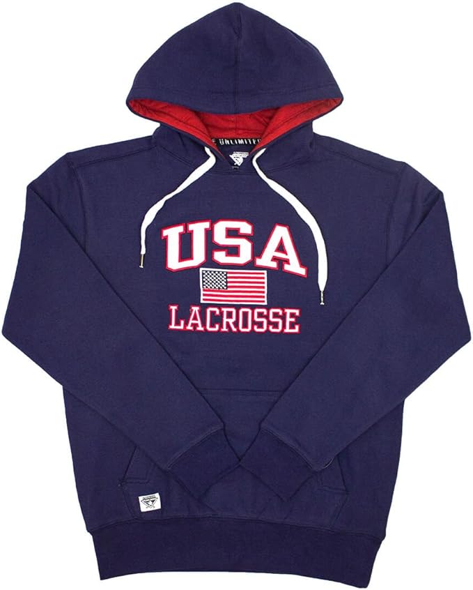 USA Heritage Lacrosse HoodieAdultXLarge Sports & Outdoors