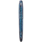 Asvine C80 Fountain Pen #8 Medium Nib Large Handcraft Pen with Converter Pen Box Collection Set (Light Blue Glitter)