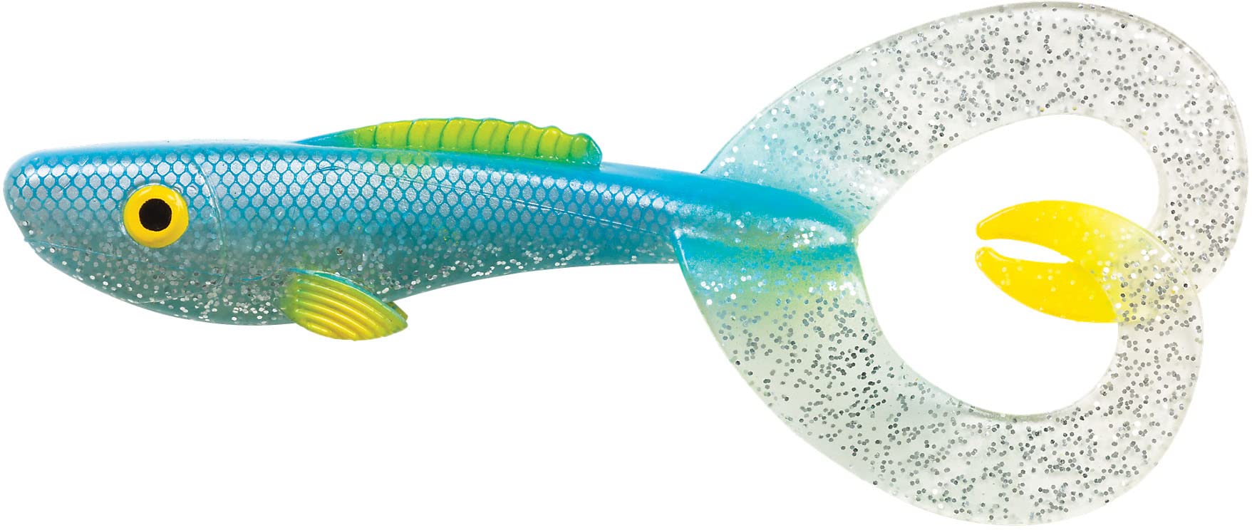 Abu Garcia Beast Twin Tail, Fishing Hook, Soft Lures, Predator Fishing, Pike, Unisex, Blue Lagoon, 64.5g | 210mm