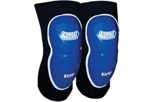 Combat Sports MMA Advanced IMF Tech™ Knee Pads – Injected Molded Foam, Leather Striking Surface, Neoprene Sleeve Support (Regular, 1, 1, Inches)