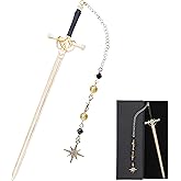 Celavoy Fantasy Sword Bookmark Gifts - Funny Vintage Metal Book Marks Crystal Beads Chain Stars Charm Page Mark Bookish Birthday Gift Reading Accessories for Women Students Teachers Lovers Readers