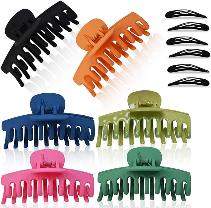 12 Packs Big Hair Clips, 4.3 Inch Nonslip Large Claw Clip, Hair Claw