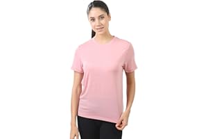 innotree Merino Wool T Shirts Women, Odor-Resistant Crew Neck Tops Short Sleeve Base Layer for Outdoor Travel Hiking T Shirts