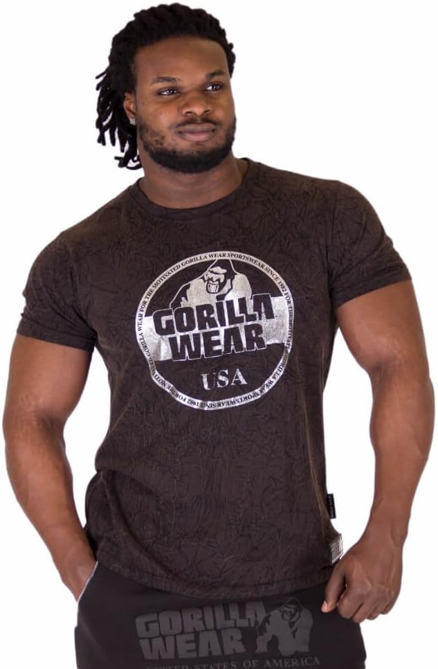 GORILLA WEAR Men's Rocklin T-Shirt Large Black