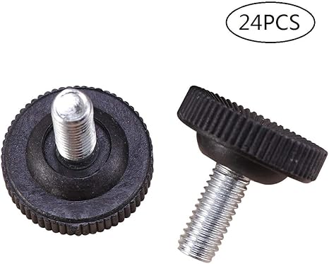 Yardwe 24 STÜCKE Möbelfüße Verstellbar Edelstahl möbelfüße