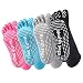 Yoga Socks Non Slip Skid Pilates Barre Grip Socks With Toes Cotton For Women Men
