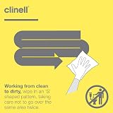 Clinell Detergent Wipes 215 Pack Alcohol Free Multi-Surface Cleaning Durable view 5