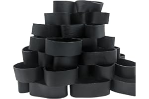 YUNLOVXEE Thick Rubber Bands Heavy Duty - Black Wide Strong Elastic Industrial Tactical Rubber Bands with UV Heat Cold Resistant for Survival Camping (#92)