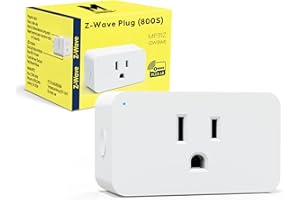 Minoston Z-Wave Plug 800 Zwave Smart Plugs Built-in Repeater Range Extender, 1300FT LR Range, Z-Wave Hub Required, Zwave Outlet Compatible with SmartThings, Hubitat, Vera, ETL Listed (MP31Z)