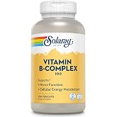 SOLARAY Vitamin B Complex 100 mg, 100 VegCaps (250 Count) | Cellular Energy, Heart, Nerve &amp; Red Blood Cell Support - Complete B Complex with Choline &amp; Inositol - 100 Servings - Vegan