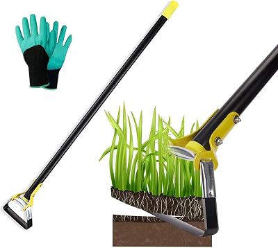 LEJIEYIN Garden Hoe 60in Stirrup Hoe Adjustable Weeding Tool Stainless Steel