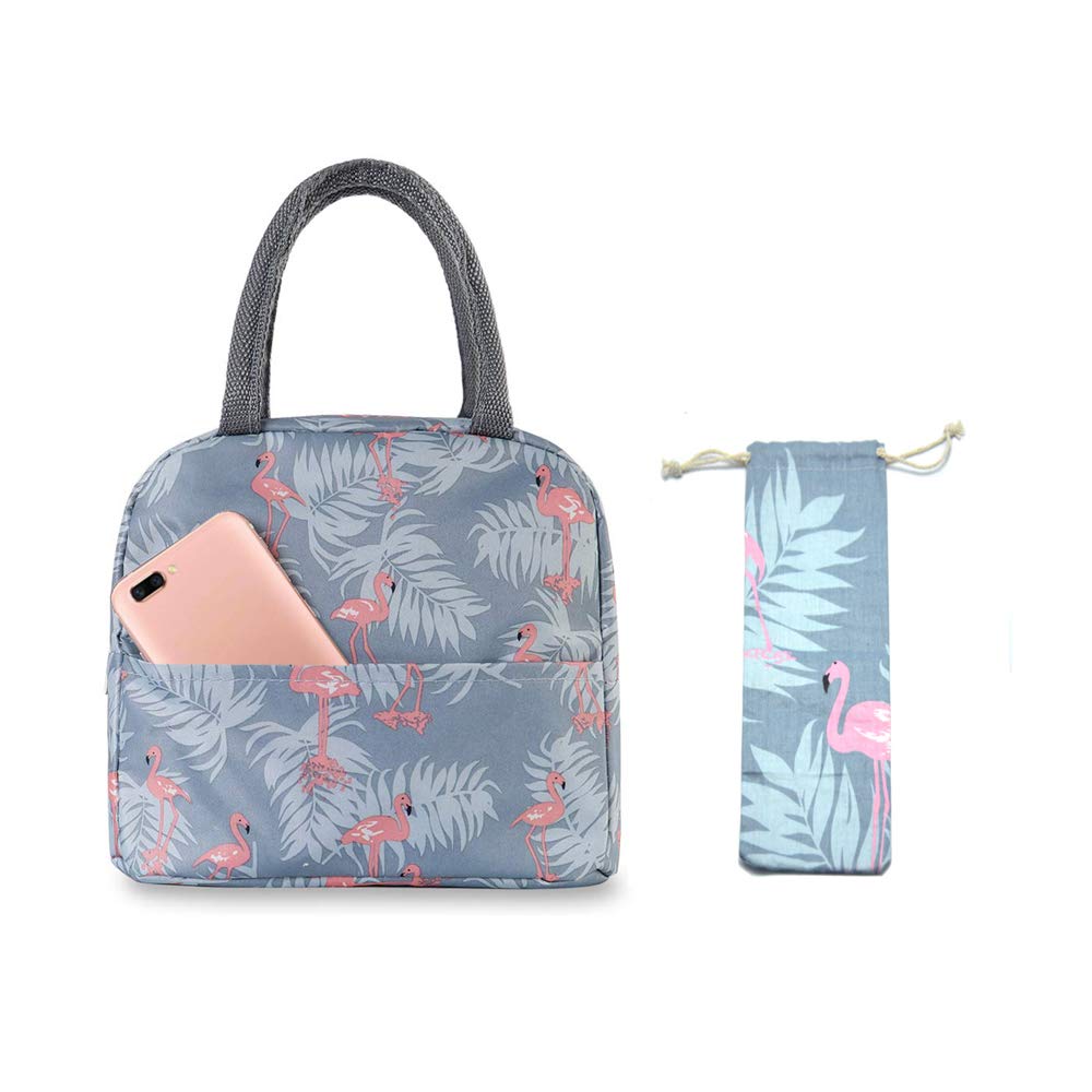 Binoster Insulated Lunch Bag Tote Bag for Women Wide Open Insulated Cooler Bags Water-Resistant Thermal Leak-Proof Lunch Organizer for Men Girls Outdoor Picnic Work