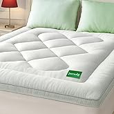 Mattress Topper California King Size Mattress Pad,Viscose Made from Bamboo Mattress Cover,Pillow Top Mattress Topper for Back Pain Relief,Waterproof,Soft Mattress Pad (72x84 inch, White)