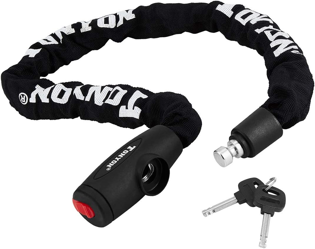 Cozyroom Bike Lock,High Quanlity 8mm Diameter Heavy Duty Motorbike Bicycle Bike Chain Lock,Security Burglar Best for Outdoor Bike and Motorcycle (37.4-inch)