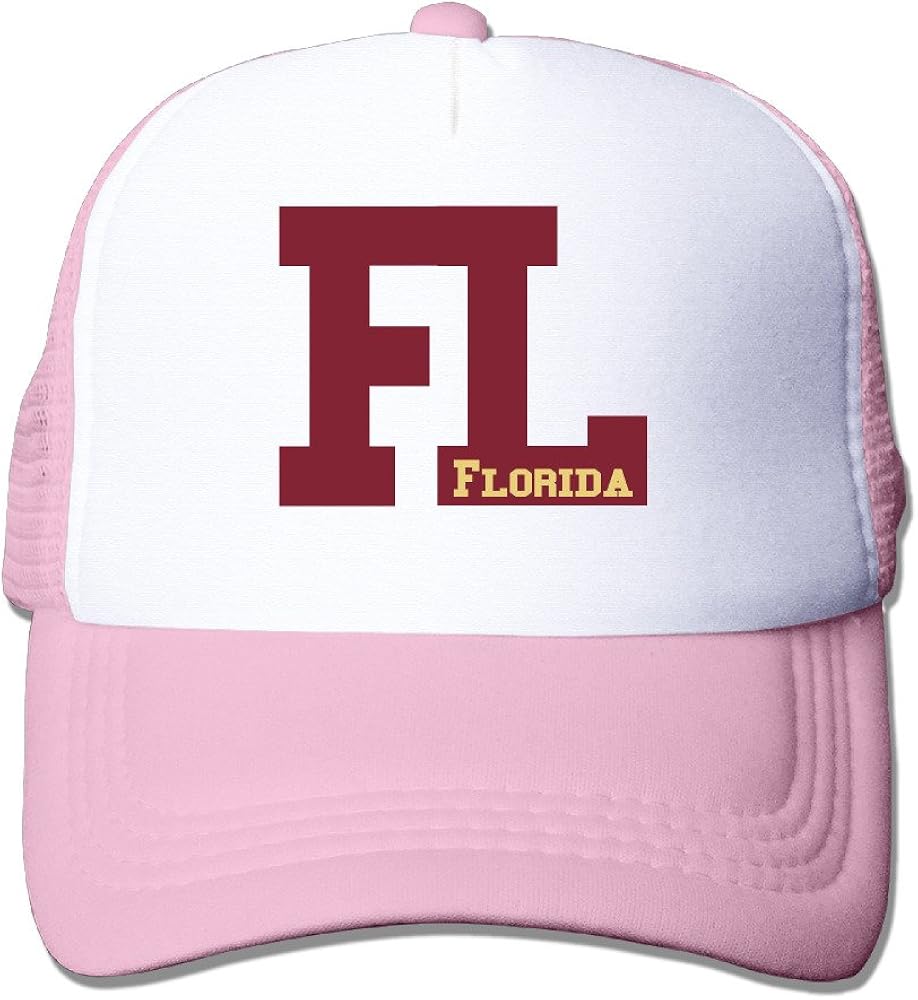 CYSKA Adult Casual Cap Hats American State Florida Sun Cap Hat Pink at