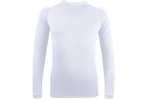 Runceptual Boys' Girls' Compression Shirt Long Sleeve Moisture Wicking Sports Baselayer for Youth Football Baseball