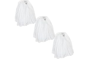 KLEEN HANDLER Disposable Industrial Mop Head Replacement, Non-Woven Cut End Floor Cleaning Wet Mop Head Refill (Pack of 3)