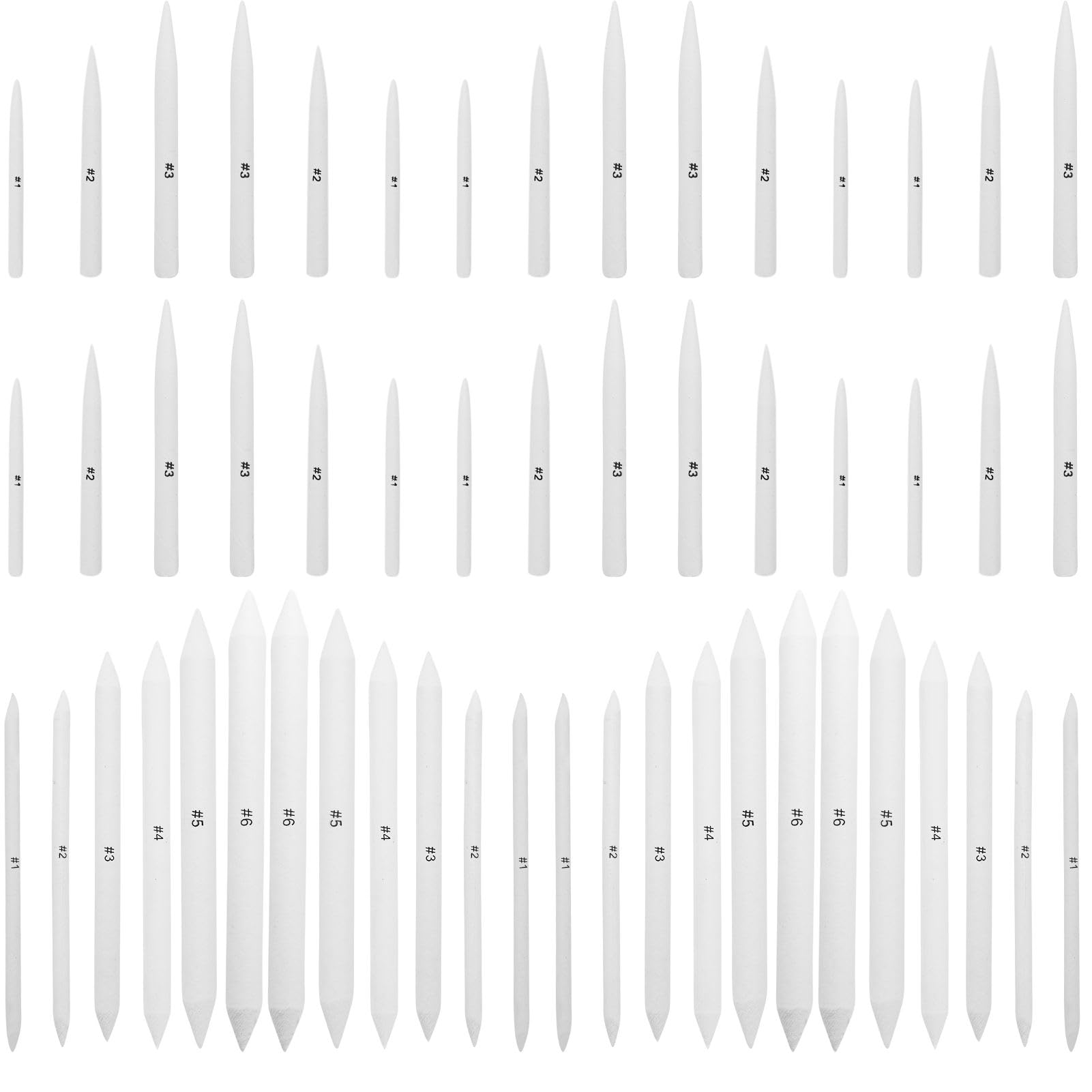 48 Pcs Blending Stumps and Tortillions, Paper Art Blenders, Art Pencils, Drawing Pencils for Artists Student Sketch Drawing Tools, Drawing Supplies Blending Stump and Tortillon, for Artists Painting